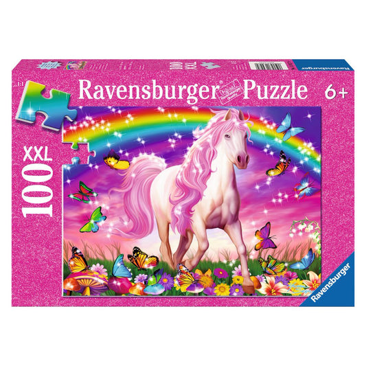 RAVENSBURG GLITTER-100 PC HORSE DREAMS