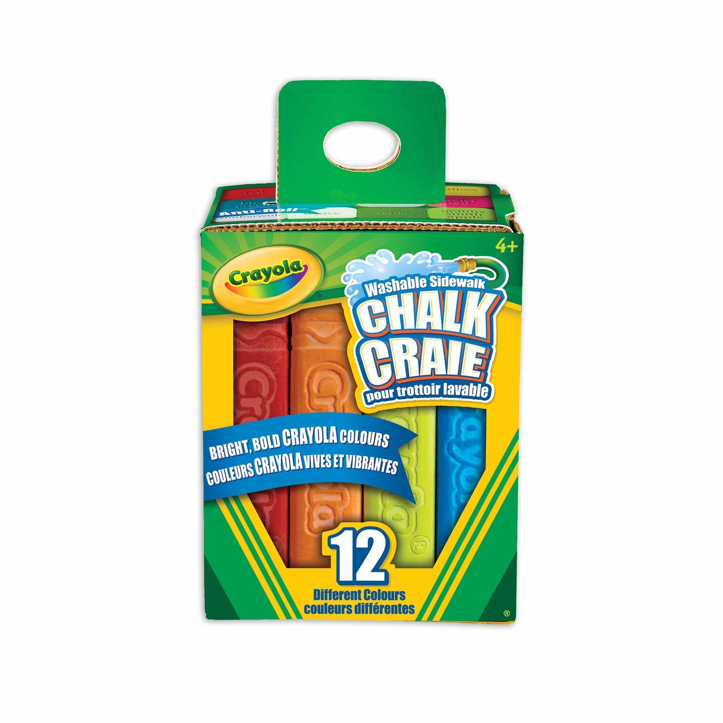 CRAYOLA SIDEWALK CHALK 12 CT