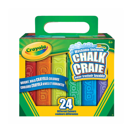 CRAYOLA SIDEWALK CHALK 24 CT