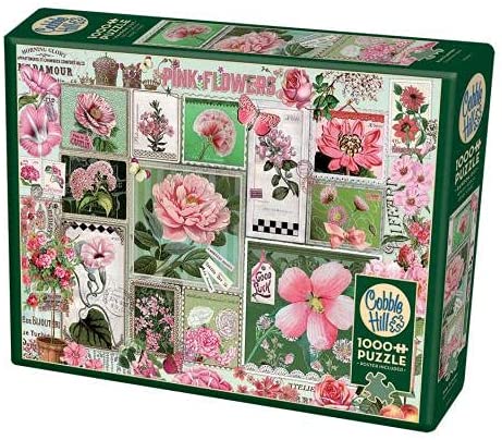 COBBLE HILL 1000 PC PINK FLOWERS