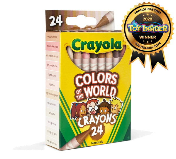CRAYOLA COLOURS OF THE WORLD CRAYONS-24 PC