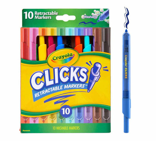 CRAYOLA CLICKS RETRACTABLE MARKERS