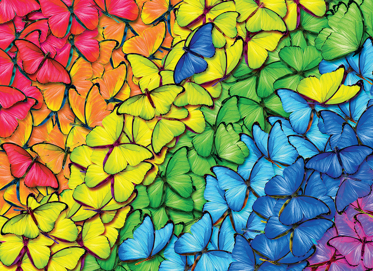 EURO 1000 PC BUTTERFLY RAINBOW