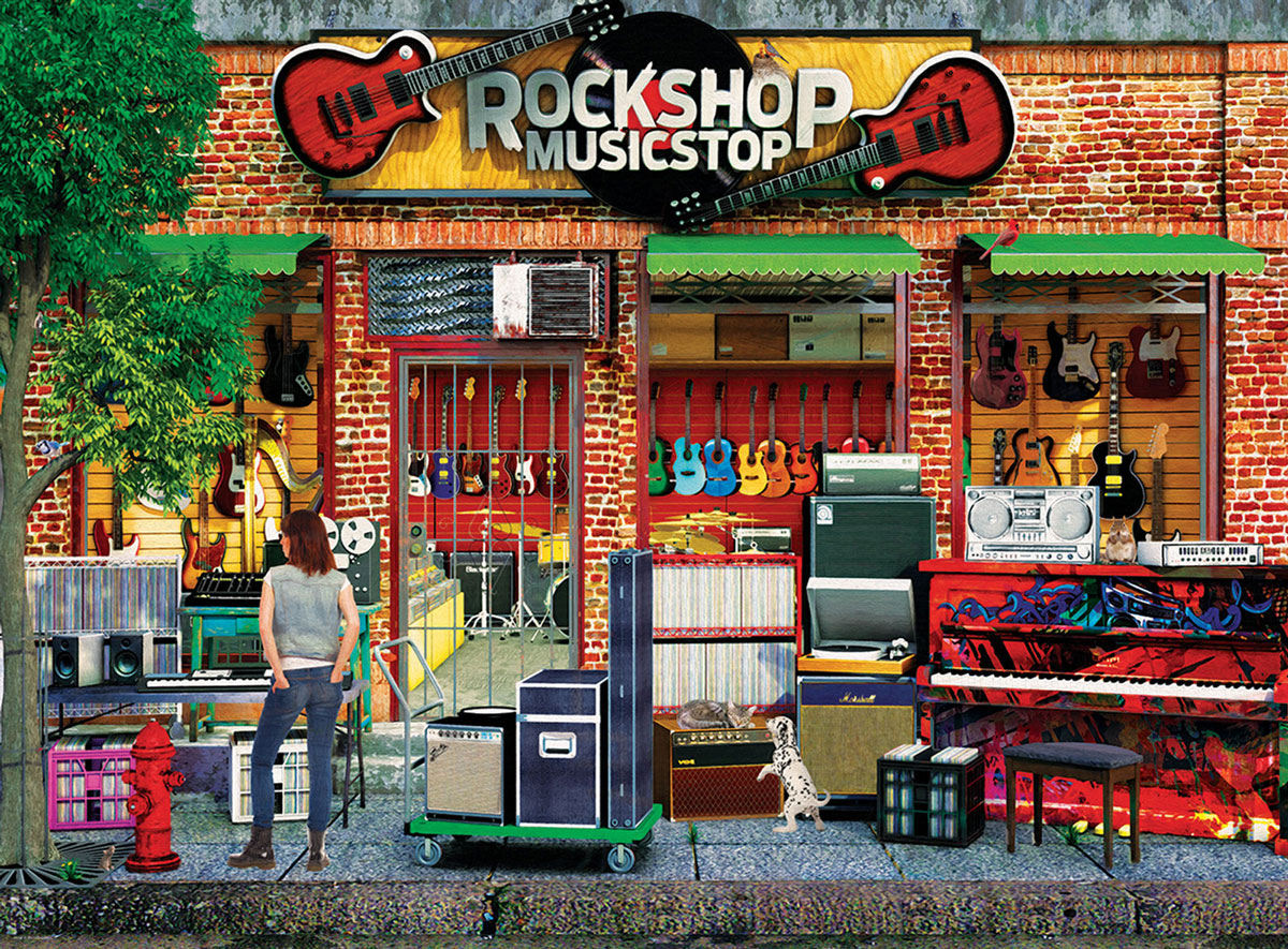 EUROGRAPHICS 1000 PC ROCK SHOP