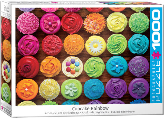 EURO 1000 PC CUPCAKE RAINBOW