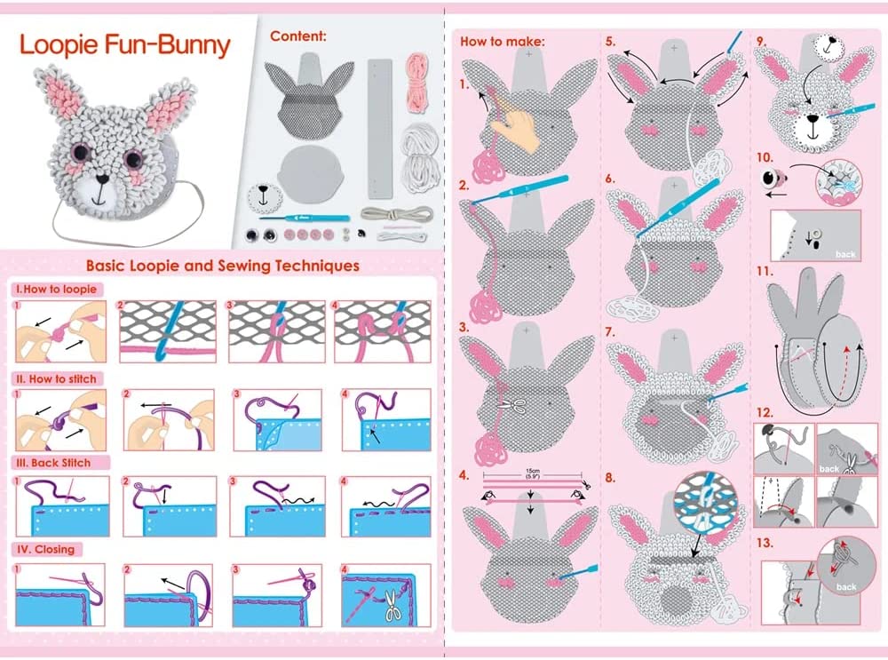 LOOPIE FUN PLUSH BAG-BUNNY