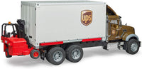 BRUDER UPS LOGISTICS TRUCK W/ FORKLIFT