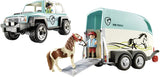 PLAYMOBIL PONY YARD 1 CAR W/PONY TRAINER