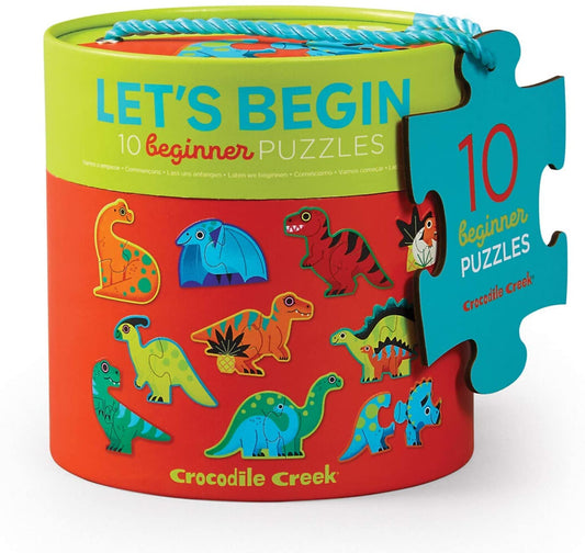 LET'S BEGIN 2-PC PUZZLE DINOSAUR