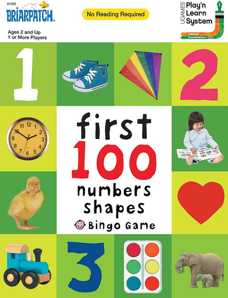 FIRST 100 NUMBERS SHAPES BINGO