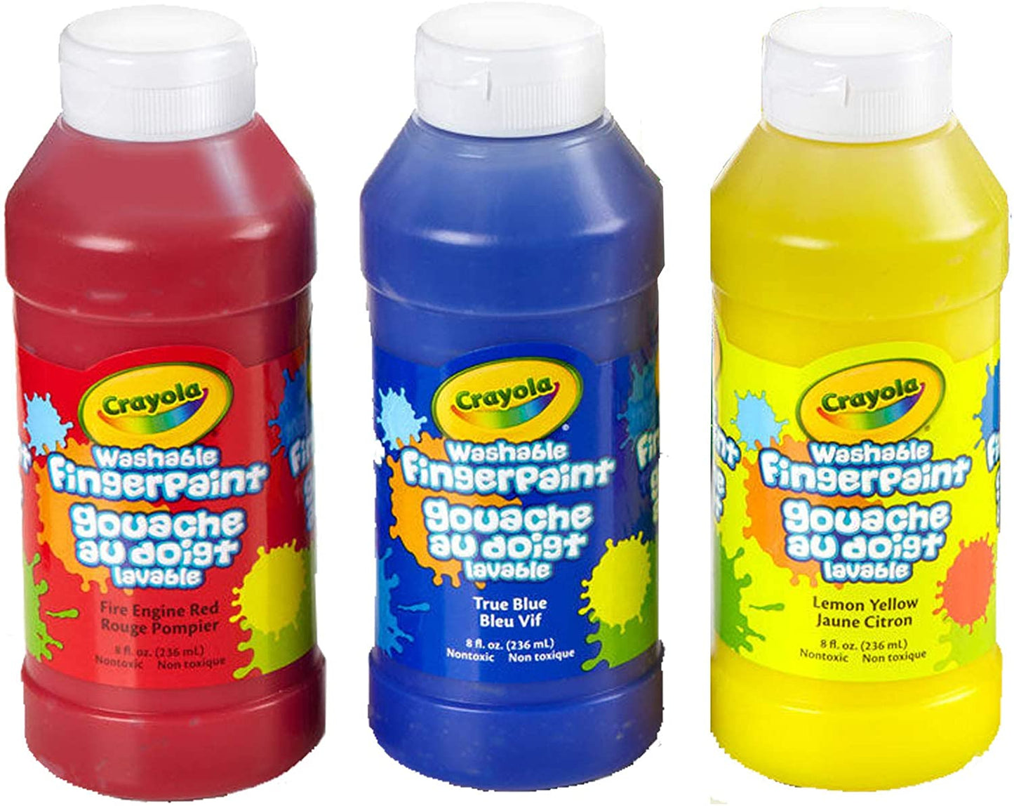 CRAYOLA WASHABLE FINGER PAINTS 3 PACK