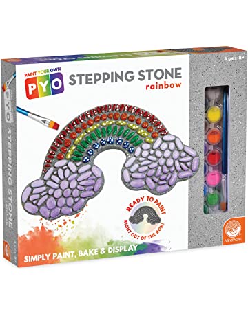 PAINT YOUR OWN STEPPING STONE- RAINBOW
