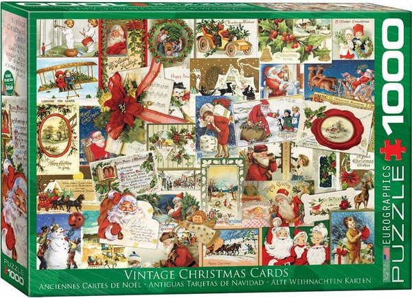 VINTAGE CHRISTMAS CARDS 1000 PC