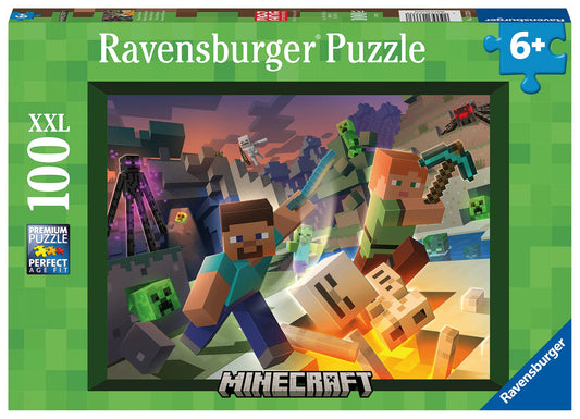 RAVENSBURG 100 PC MONSTER MINECRAFT