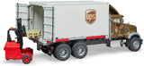 BRUDER UPS LOGISTICS TRUCK W/ FORKLIFT