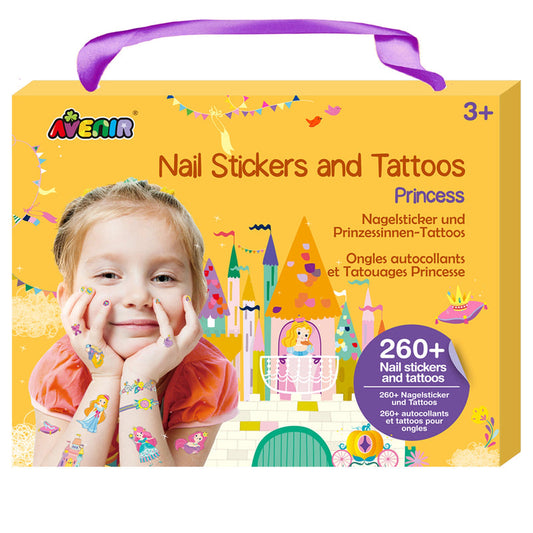NAIL STICKERS & TATOOS ASST