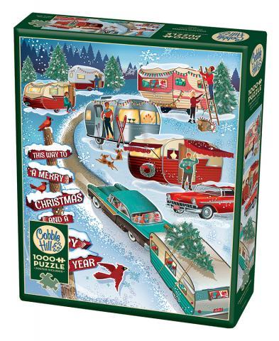 COBBLE HILL 1000 PC CHRISTMAS CAMPERS