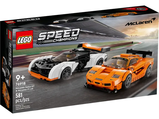 LEGO SPEED CHAMPIONS MCLAREN SOLUS GT & MCLAREN F1 LM