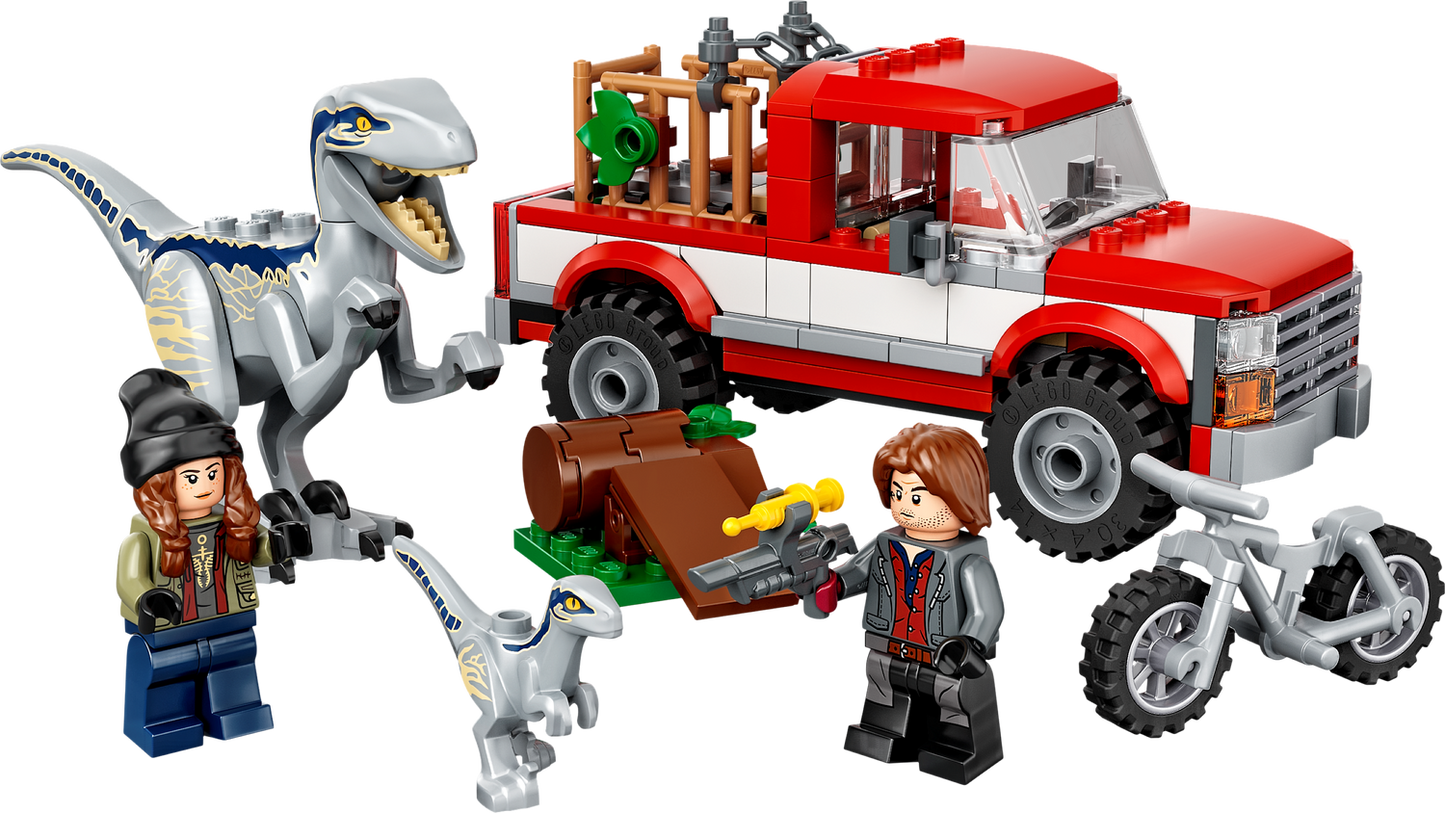 LEGO JURASSIC WORLD BLUE & BETA VELOCIRAPTOR CAPTURE