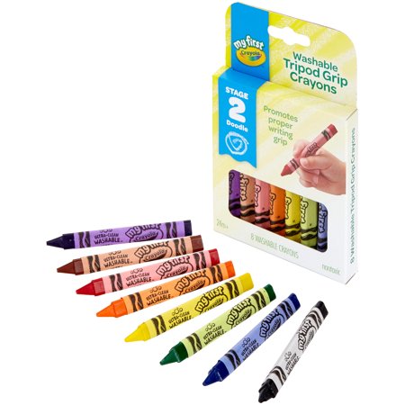 CRAYOLA WASHABLE TRIPOD CRAYONS