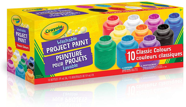 Crayola - 6 Bouteilles peinture lavable