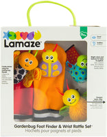 LAMAZE GARDENBUG FOOT FINDER AND WRIST RATTLE SET