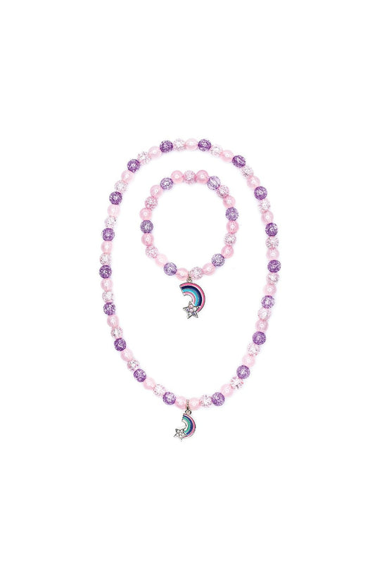 PURPLE RAINBOW NECKLACE/BRACELET