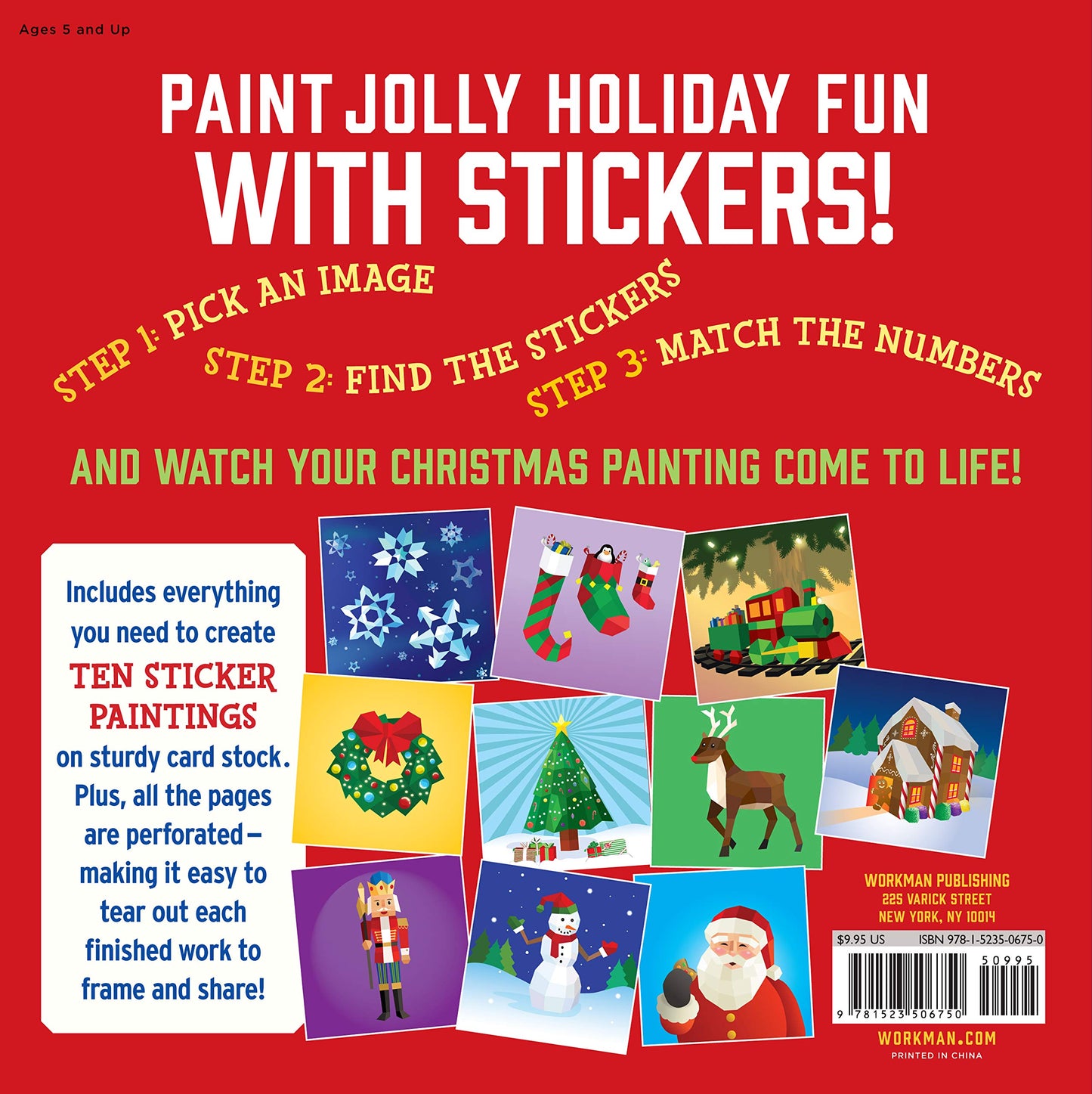 PAINT BY STICKER KIDS- CHRISTMAS