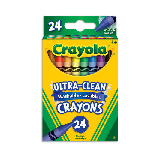 CRAYOLA WASHABLE CRAYONS 24 CT