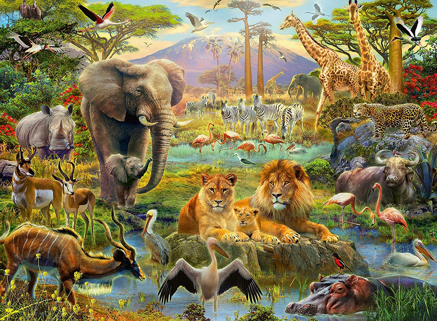 RAVENSBURGER ANIMALS OF THE SAVANNA 200 PC