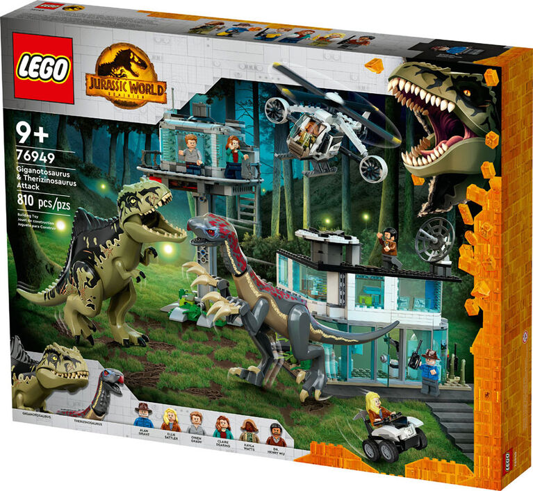 LEGO JURASSIC WORLD GIGANOTOSAURUS & THERIZINOSAURUS