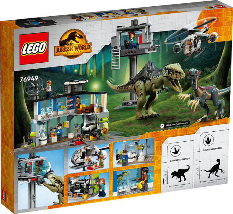 LEGO JURASSIC WORLD GIGANOTOSAURUS & THERIZINOSAURUS