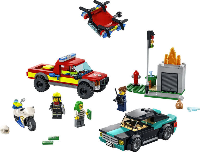 LEGO CITY FIRE RESCUE & POLICE CHASE