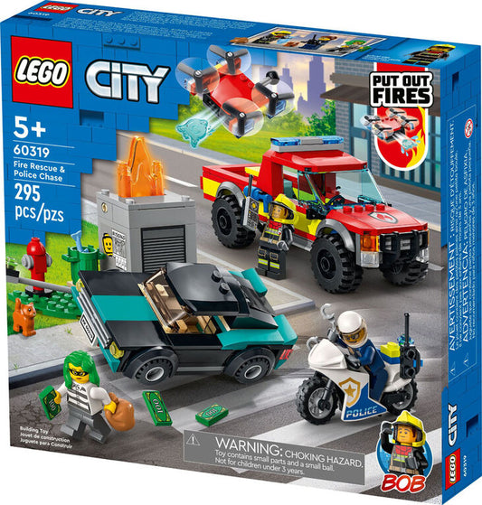 LEGO CITY FIRE RESCUE & POLICE CHASE