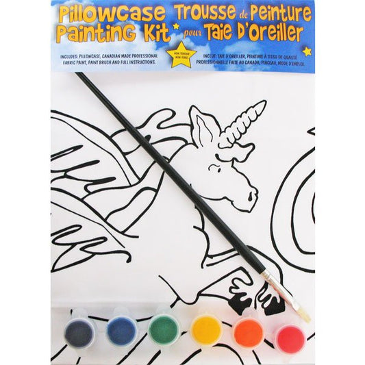 PILLOWCASE PAINTING RAINBOW UNICORN