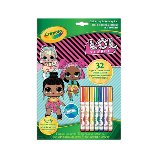 CRAYOLA LOL SURPRISE DOLL COLOURING AND ACTIVITY BOOK