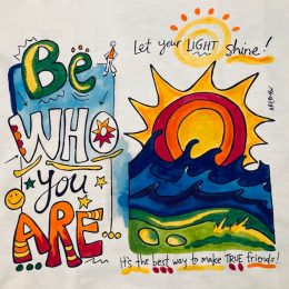 PILLOWCASE PAINTING BE WHO YOU ARE
