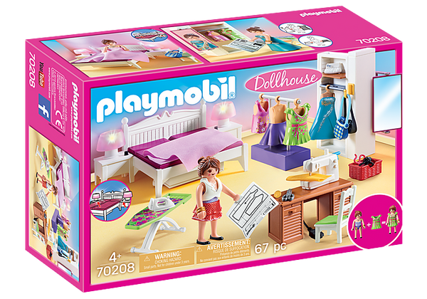 PLAYMOBIL BEDROOM WITH SEWING CORNER