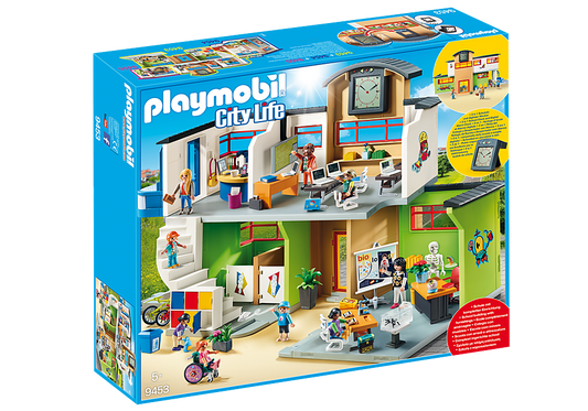 PLAYMOBIL FURNISHED SCHOOL BUILDING