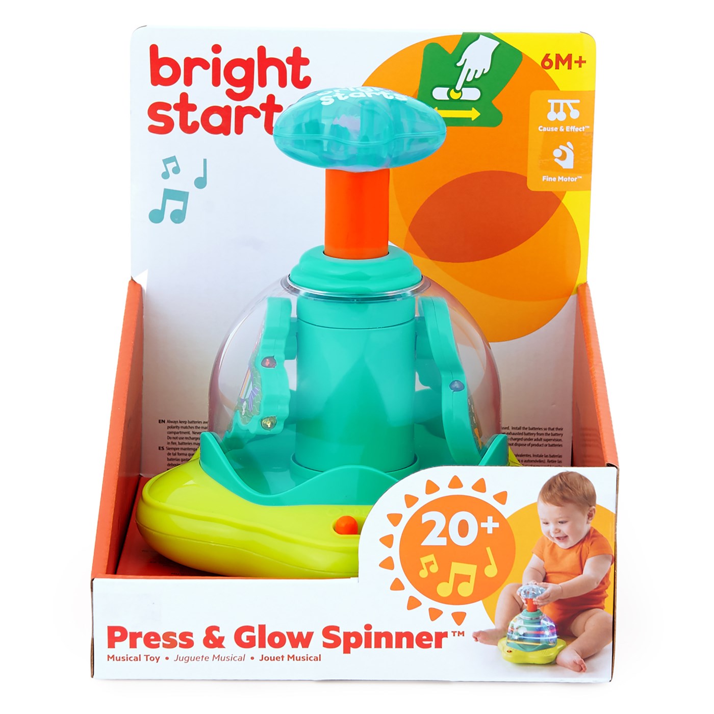 PRESS & GLOW SPINNER