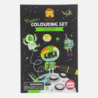 NEON COLOURING SET - OUTER SPACE