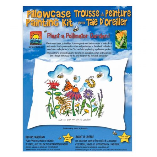 PILLOWCASE PAINT A POLLINATOR GARDEN