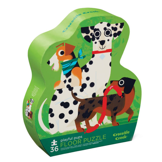 CROCODILE CREEK PLAYFUL PUPPIES FLOOR PUZZLE - 36 PIECES