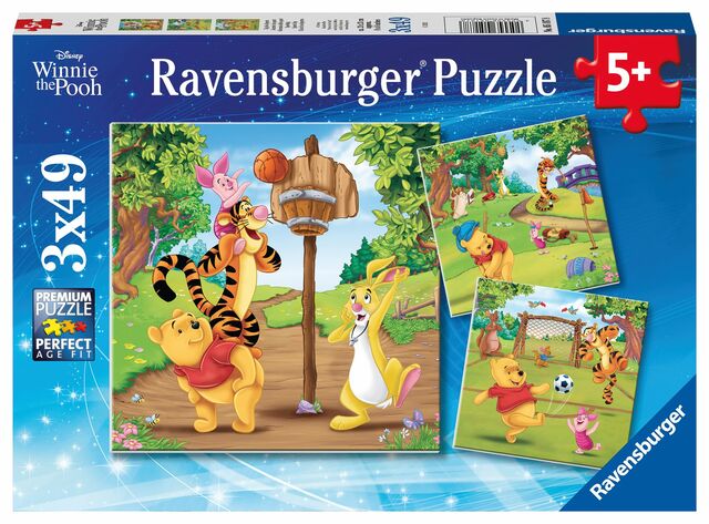 RAVENSBURG 3 X 49 PC WINNIE THE POOH