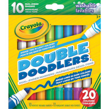 CRAYOLA 10 DOUBLE DOODLERS MARKERS