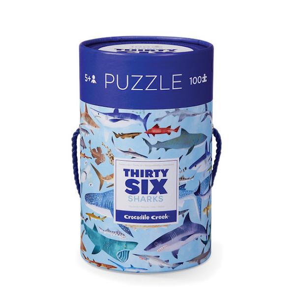 CROCODILE CREEK 36 SHARKS PUZZLE - 100 PIECES