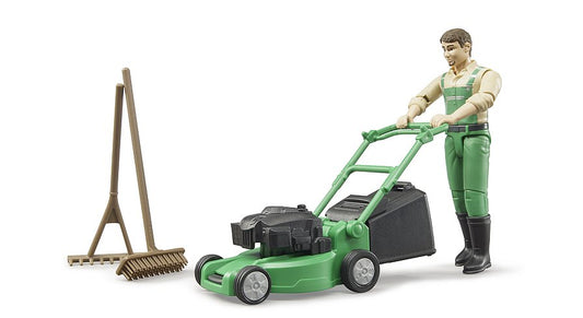 BRUDER GARDENER W/LAWN MOWER