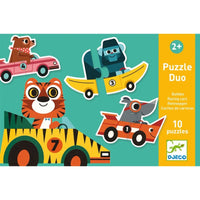 DJECO PUZZLE DUO RACING CARS
