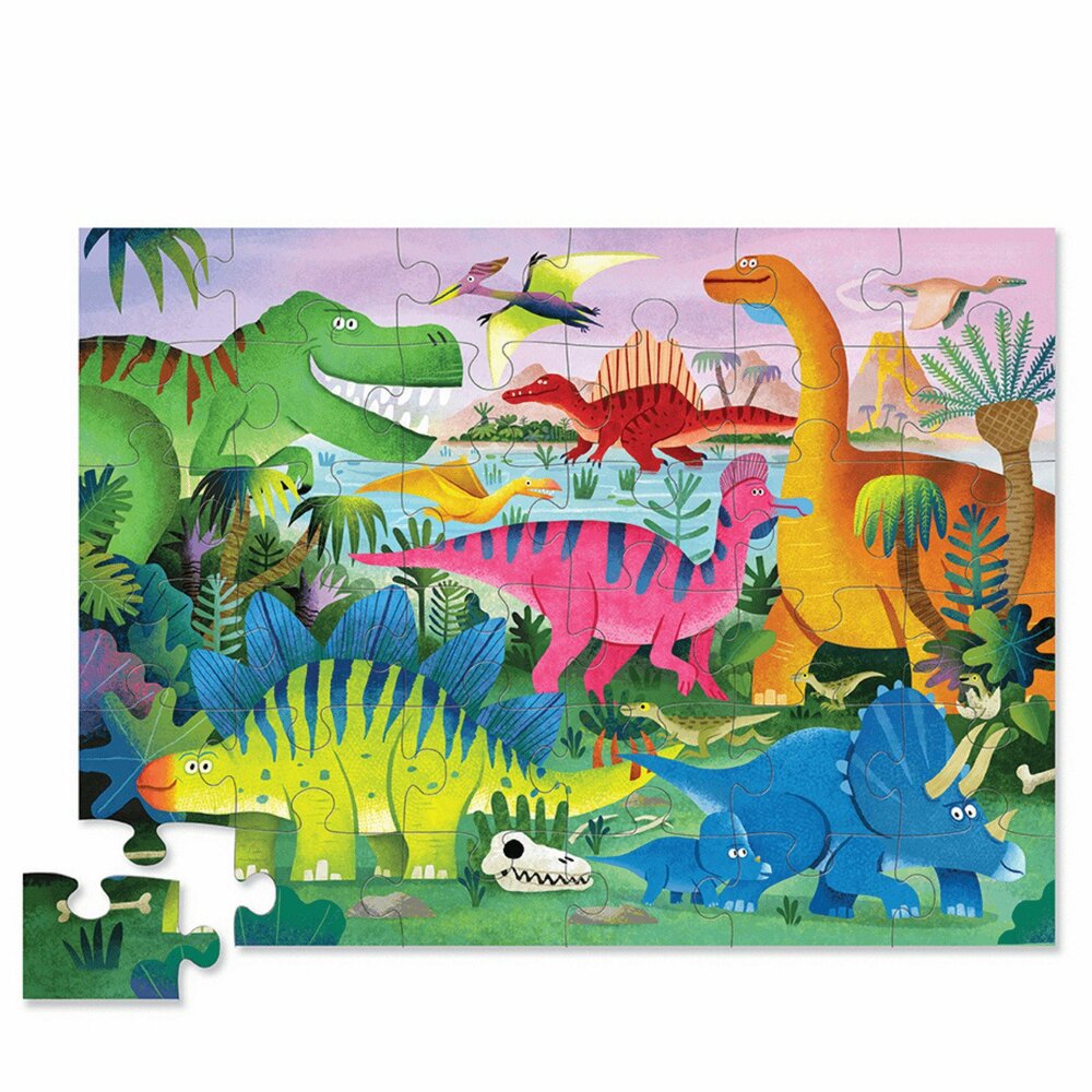 CROCODILE CREEK DINO LAND FLOOR PUZZLE - 36 PIECES