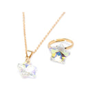 HOLOGRAPHIC STAR NECKLACE, RING, EARRINGS